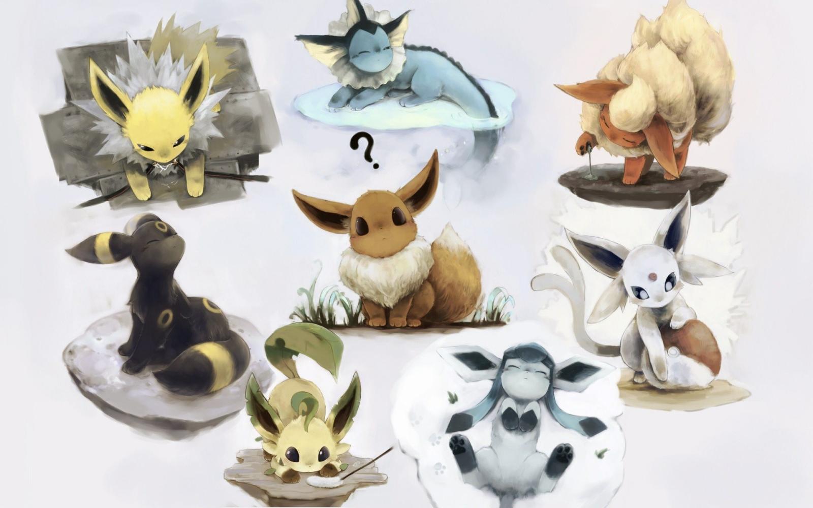 1920x1200 Pokemon Flareon Eevee Espeon Umbreon Vaporeon Jolteon Leafeon Glaceon  wallpaper | | 284049 | WallpaperUP