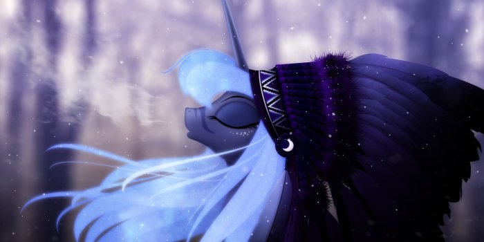 1332x850 Wallpaper winter, mlp, Luna images for desktop, section фильмы - download