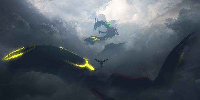 6000x2492 30+ Rayquaza (Pokémon) HD Wallpapers and Backgrounds