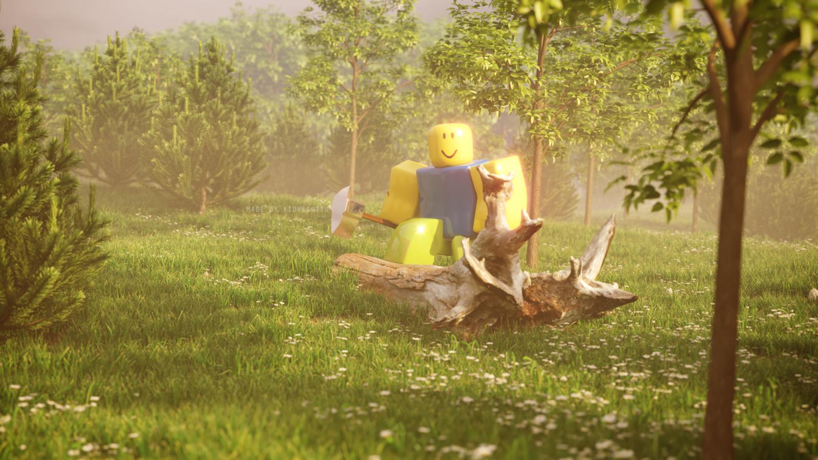 1920x1080 Render of a Noob in the Forest - Creations Feedback - DevForum | Roblox