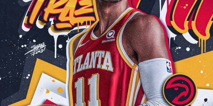 1536x1920 Download Trae Young Graffiti Fan Art Wallpaper | Wallpapers.com