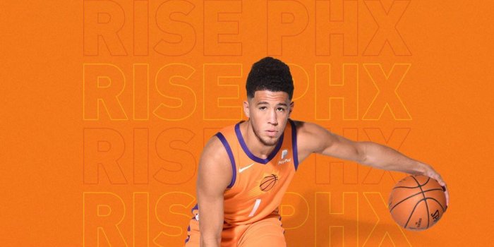 1080x1920 Download Devin Booker Rise Phoenix Wallpaper | Wallpapers.com