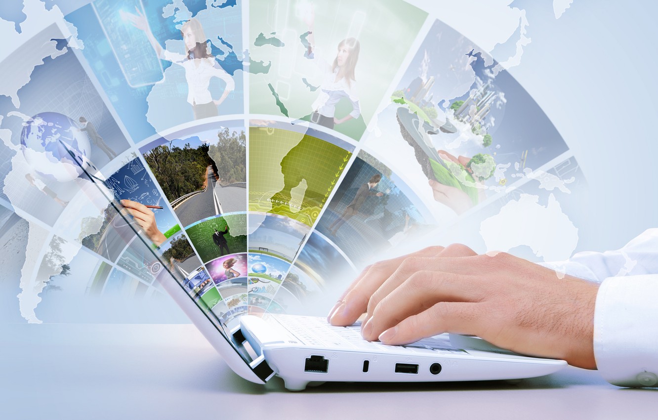 1332x850 Wallpaper map, technology, hands, laptop, Internet, hi-tech images for  desktop, section hi-tech - download