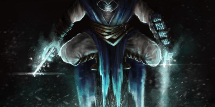 1332x850 Wallpaper cold, ice, the game, art, sitting, mortal kombat, Sub-Zero images  for desktop, section игры - download