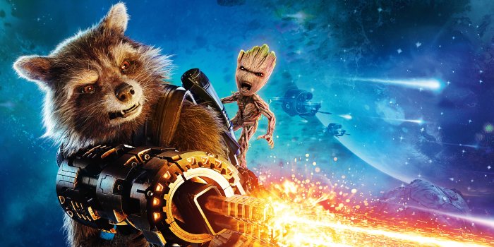 3840x2160 Wallpaper ID: 35158 / Guardians of the Galaxy Vol. 2, Baby Groot, Rocket,  gun, best movies free download