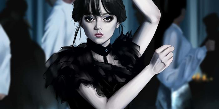 1920x1440 Download Wednesday Addams For Girls Wallpaper | Wallpapers.com