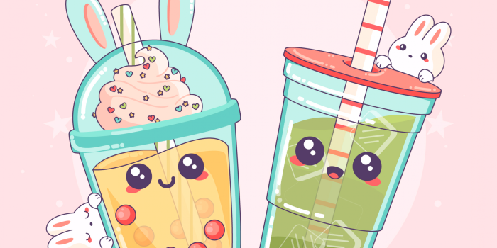 2732x2732 Kawaii bubble tea Wallpaper 4K, Kawaii boba tea, Cute, #10101