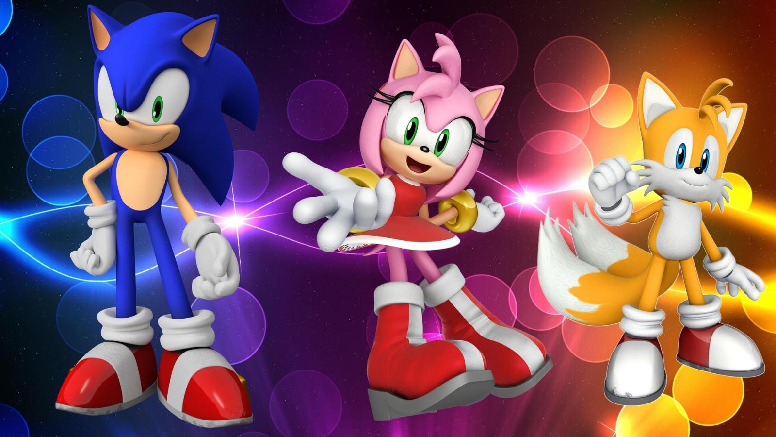 1920x1080 Sonic, Amy & Tails HD Spunky Wallpaper Free HD Wallpaper .