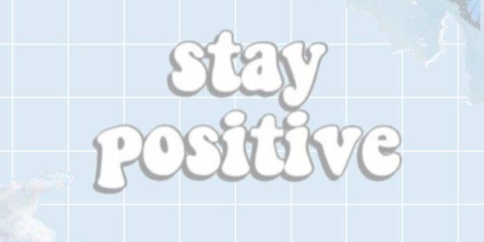 909x1920 Download Soft Aesthetic Stay Positive Wallpaper | Wallpapers.com
