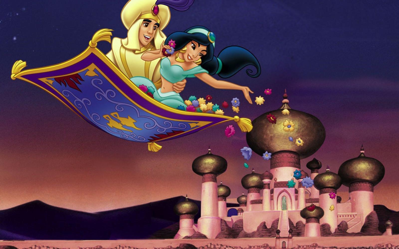 1920x1200 Princess Jasmine And Aladdin Flying Carpet Hd Wallpaper 1920x1200 :  Wallpapers13.com