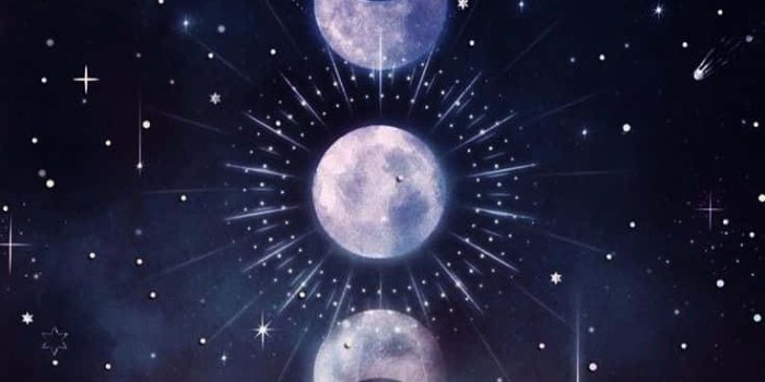 736x1308 Download Cute Witchy Phases Of The Moon Wallpaper | Wallpapers.com