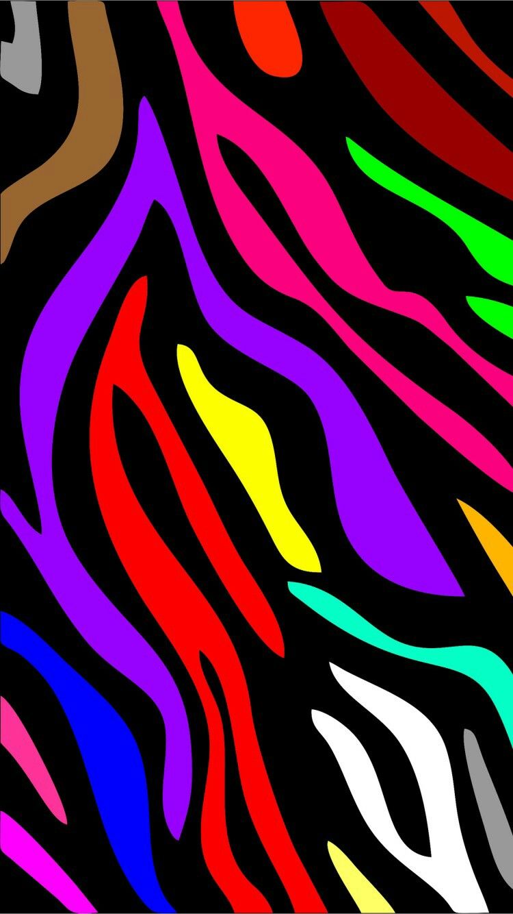750x1334 Colorful Zebra Print Wallpaper | Animal print wallpaper, Rainbow wallpaper,  Colorful wallpaper