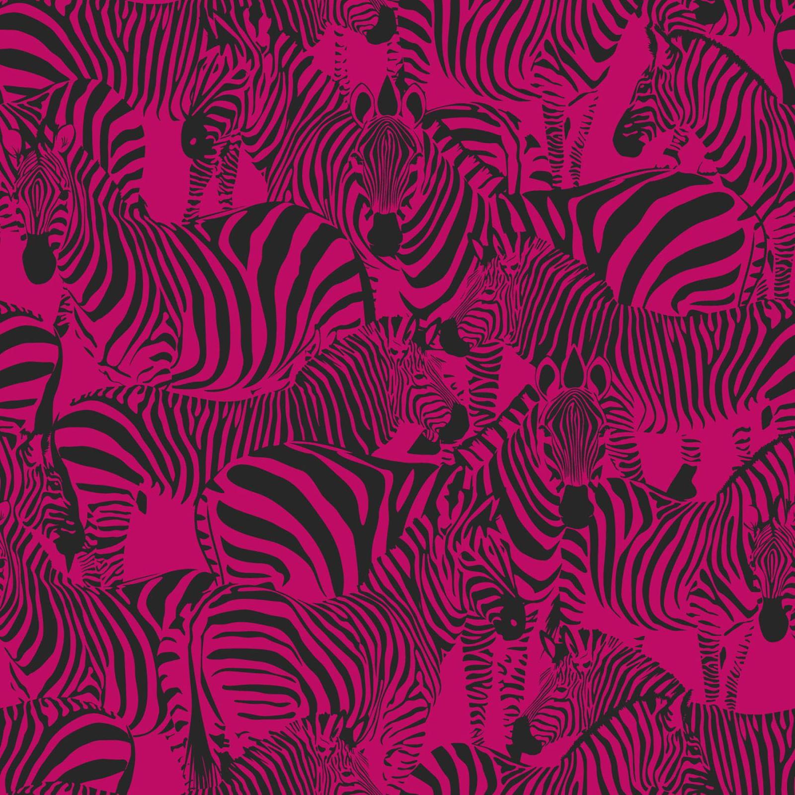 1800x1800 Origin Jemima Pink Zebra Wallpaper - Walmart.com