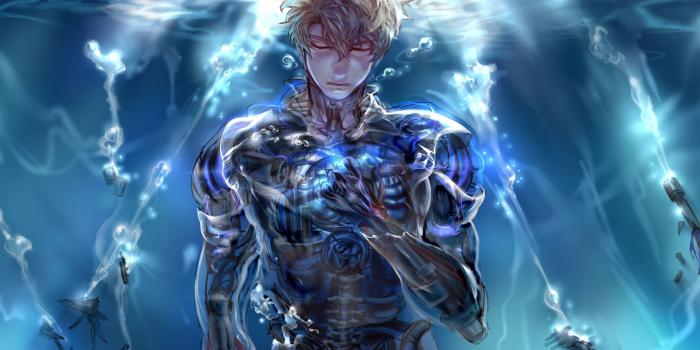 2560x1440 One Punch Man Desktop Wallpaper