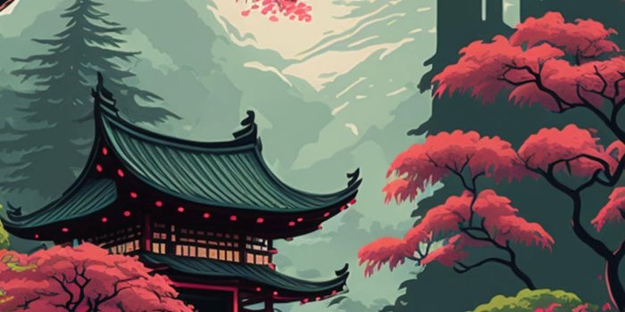 1183x2560 Japan Illustration Wallpapers