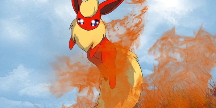 1024x768 Free download Pokemon Flareon Wallpaper