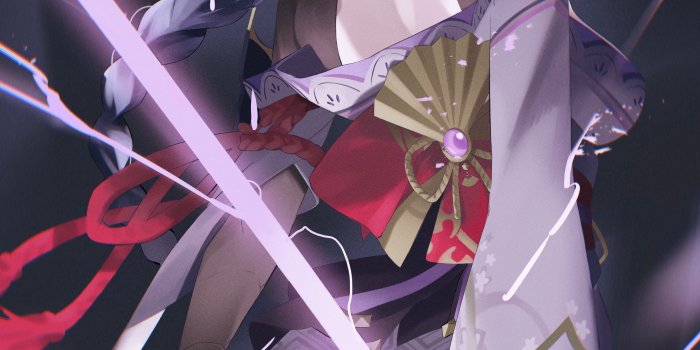 2616x4032 Raiden Shogun - Genshin Impact