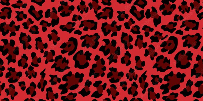 1000x1000 Red leopard print background. Animal seamless pattern with hand drawn  leopard spots. Red wallpaper. Vector Stock Vector | Adobe Stock