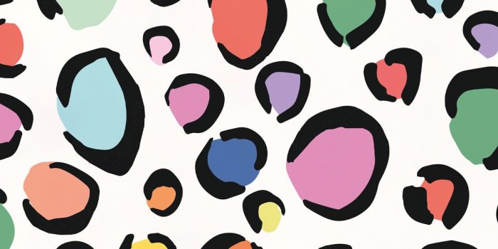 1100x1320 Rainbow Leopard Wallpaper • Animal Print • Milton & King USA