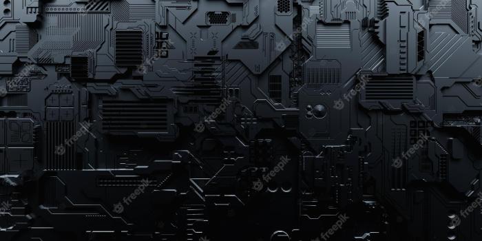 2000x1333 Premium Photo | Detail of a futuristic machine 3d illustration of a  futuristic wall made of various details cyberpunk background industrial  wallpaper grunge details