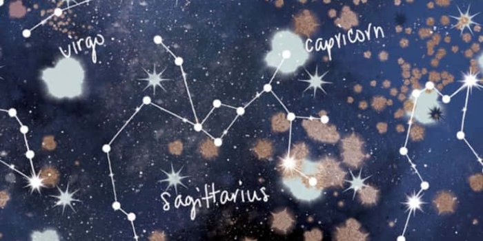 736x1308 Download Blue And Gold Astrology iPhone Wallpaper | Wallpapers.com