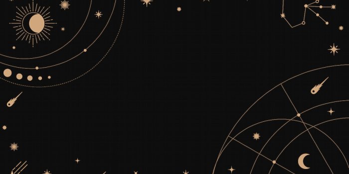 1200x675 Astrology frame desktop wallpaper, gold | Premium Vector - rawpixel