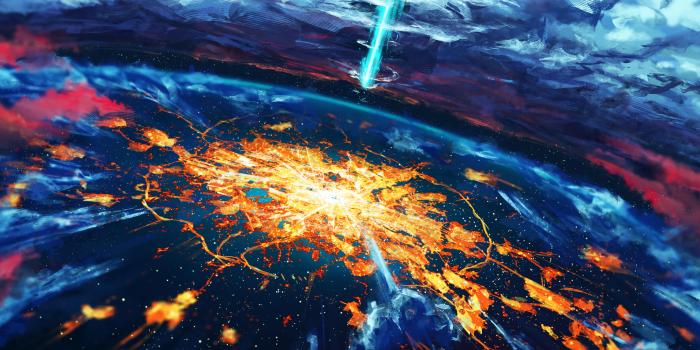 2880x1800 Cosmic Explosion HD wallpaper