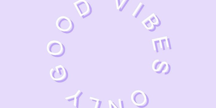 1080x1920 Download Good Vibes Only Pastel Purple Wallpaper | Wallpapers.com