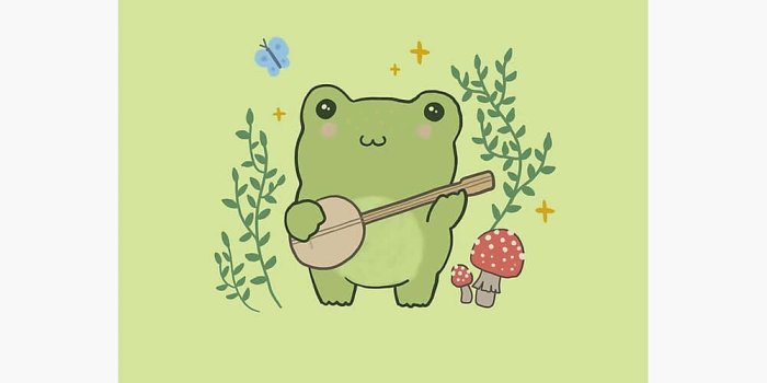 1000x1000 Download This Cute Frog is Ready to Leap into Your Heart | Wallpapers.com