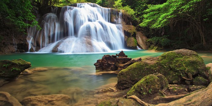 1920x1440 Wonderful Waterfall In The Tropical Forests Of Thailand Hd Wallpapers For  Desktop : Wallpapers13.com