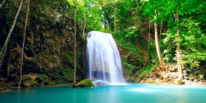 1024x768 37+] Tropical Waterfall Desktop Wallpaper - WallpaperSafari