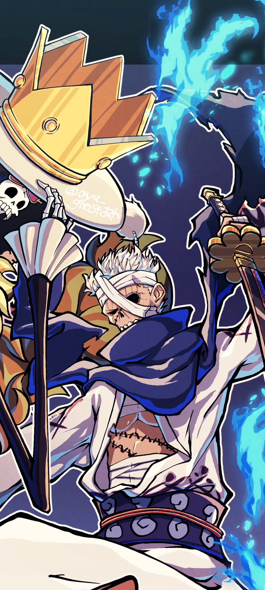 1080x2400 Wallpaper ID: 353062 / Anime One Piece Phone Wallpaper, Brook (One Piece),  Ryuma (One Piece), 1080x2400 free download