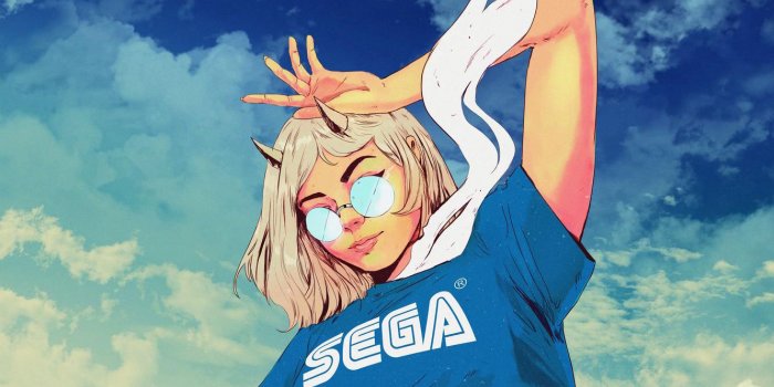 1332x850 Sega Retro Anime Aesthetic Desktop Wallpapers - Wallpaperforu