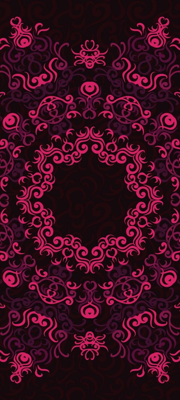 600x1333 Amoled Black Pink Pattern – Wallpaper - Chill-out Wallpapers