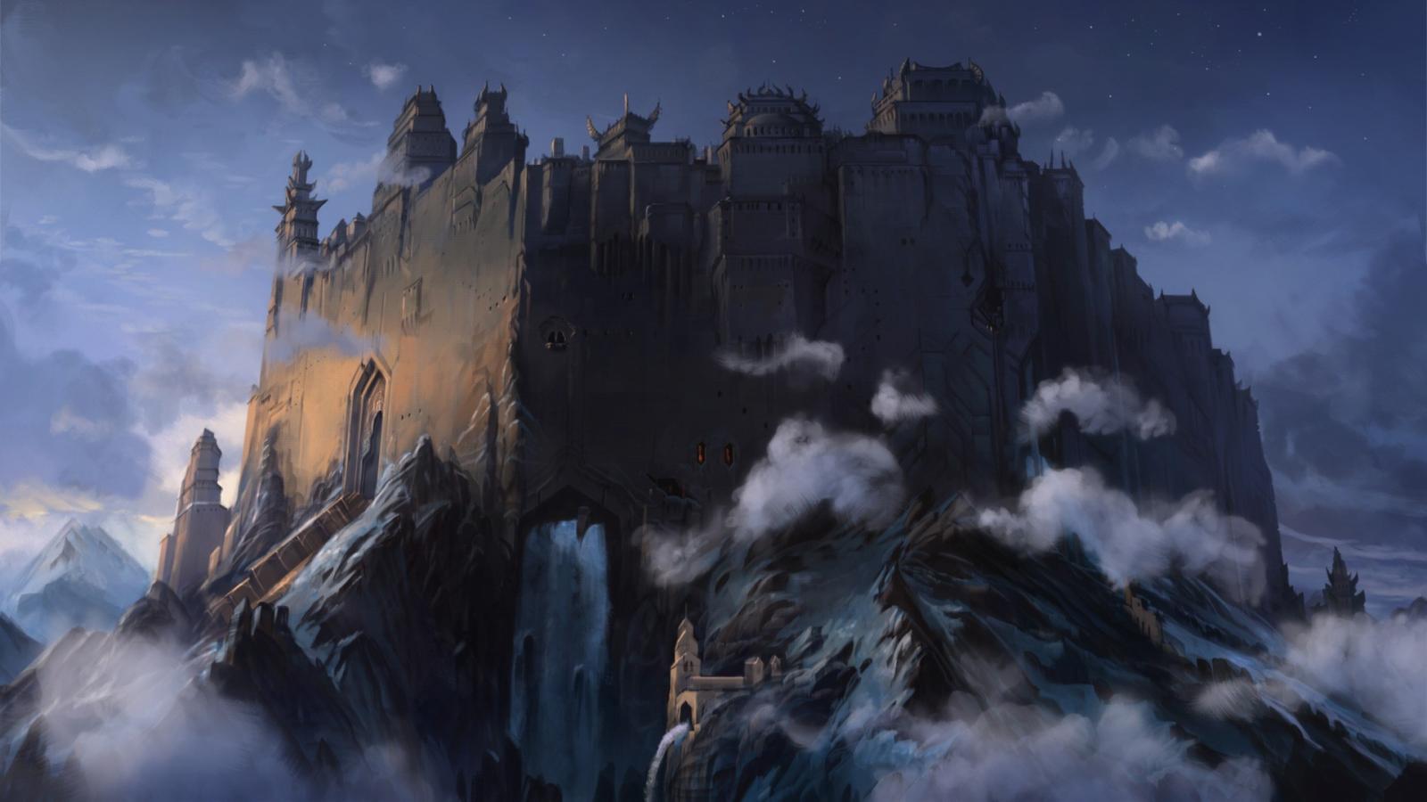 1920x1080 567459 1920x1080 fantasy art artwork clouds mountain forts castle wallpaper  JPG 272 kB - Rare Gallery HD Wallpapers