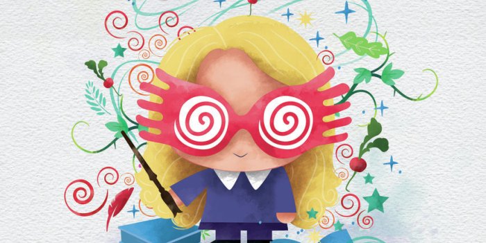 867x1300 Luna Lovegood - Chibi Wall Mural | Buy online at Europosters