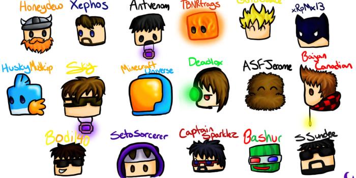 1447x755 Download Minecraft YouTubers Gather for an Epic Adventure Wallpaper |  Wallpapers.com