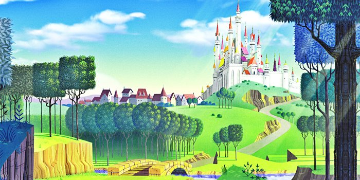 5000x2813 sleeping beauty castle background - Clip Art Library