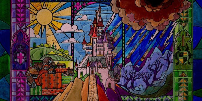 1920x1080 The castle of the Sleeping Beauty wallpaper - Cartoon wallpapers - #51467