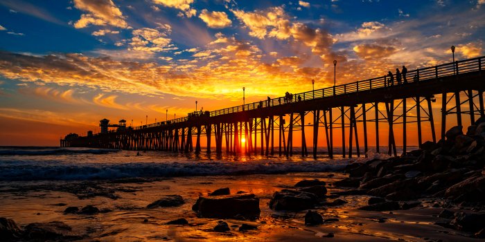 3840x2400 Awesome Sunset at Oceanside San Diego California United States Tourist  Place Wallpaper | HD Wallpapers