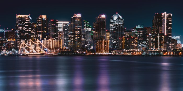 5477x3081 San Diego City Wallpaper 4K, Cityscape, City lights, #4722