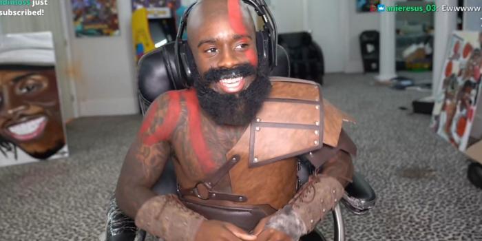 1920x1080 Cool to see someone legit getting into character” – Fans react as Kai Cenat  cosplays as Kratos for his God of War: Ragnarok livestream