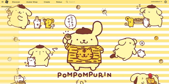 1892x953 Pompompurin Theme - Roblox | Userstyles.org