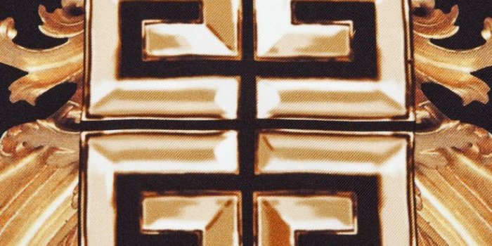 736x1112 Givenchy Arabeque Scarf | Phone wallpapers vintage, Shades of gold, Fashion  logo branding