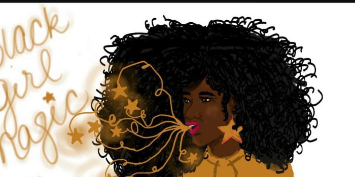 1440x637 Download Black Girl Magic - Screenshot Thumbnail Wallpaper | Wallpapers.com