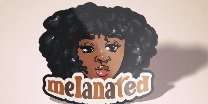 1500x1500 Black Girl Magic Melanated Sticker – Honey Dazed