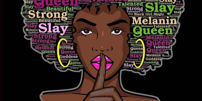 900x1600 Download Cute Black Girl Campaign Poster Wallpaper | Wallpapers.com
