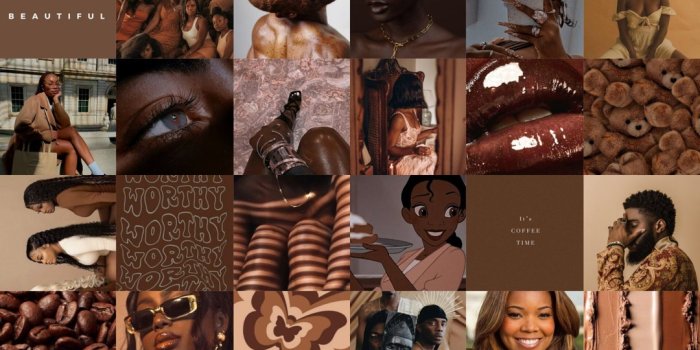 1080x1080 30-60 physical Black Girl Brown Aesthetic Collage/ Brown - Etsy