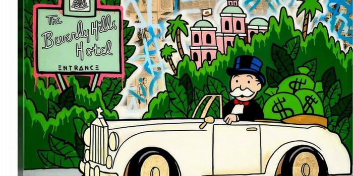 1600x1108 Alec Monopoly Canvas Print Mr Monopoly Beverly Hills Picture Extra Large  Size | eBay