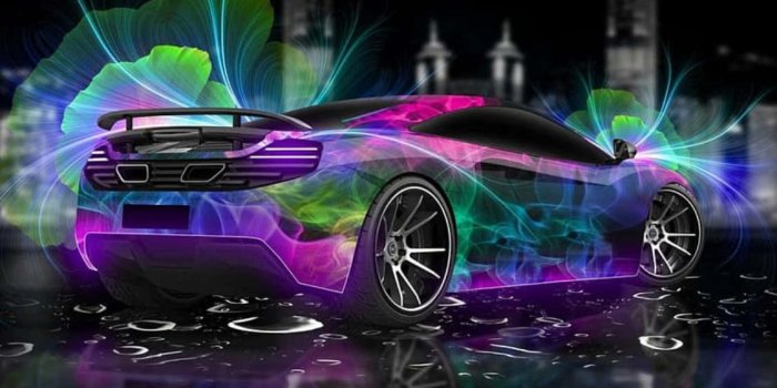 1125x900 100+] Cool Neon Cars Wallpapers | Wallpapers.com